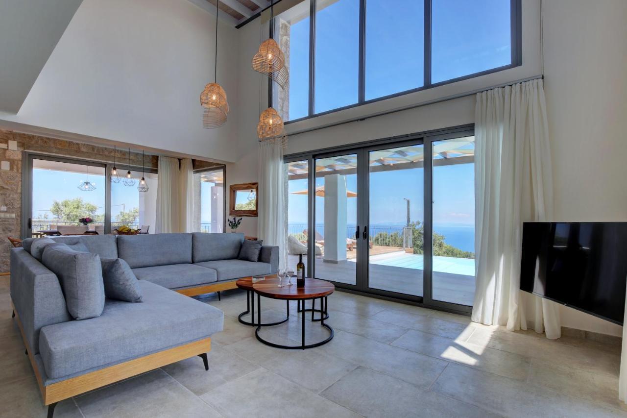 Tsakmakis Villas Luxury- Panoramic Sea View - Lefkada Tsoukaládhes Exterior foto