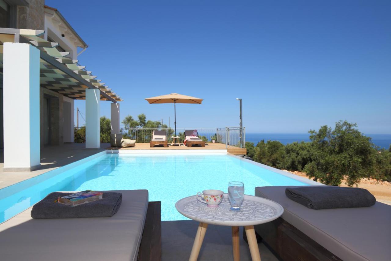 Tsakmakis Villas Luxury- Panoramic Sea View - Lefkada Tsoukaládhes Exterior foto