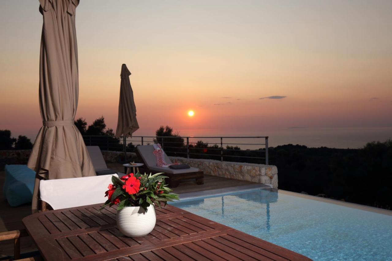 Tsakmakis Villas Luxury- Panoramic Sea View - Lefkada Tsoukaládhes Exterior foto