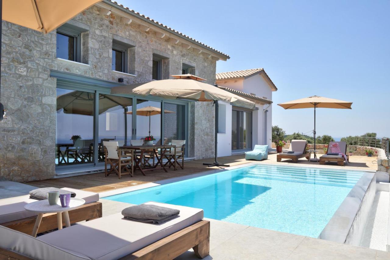 Tsakmakis Villas Luxury- Panoramic Sea View - Lefkada Tsoukaládhes Exterior foto