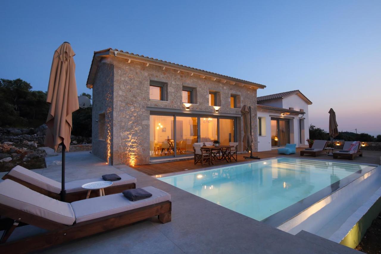 Tsakmakis Villas Luxury- Panoramic Sea View - Lefkada Tsoukaládhes Exterior foto