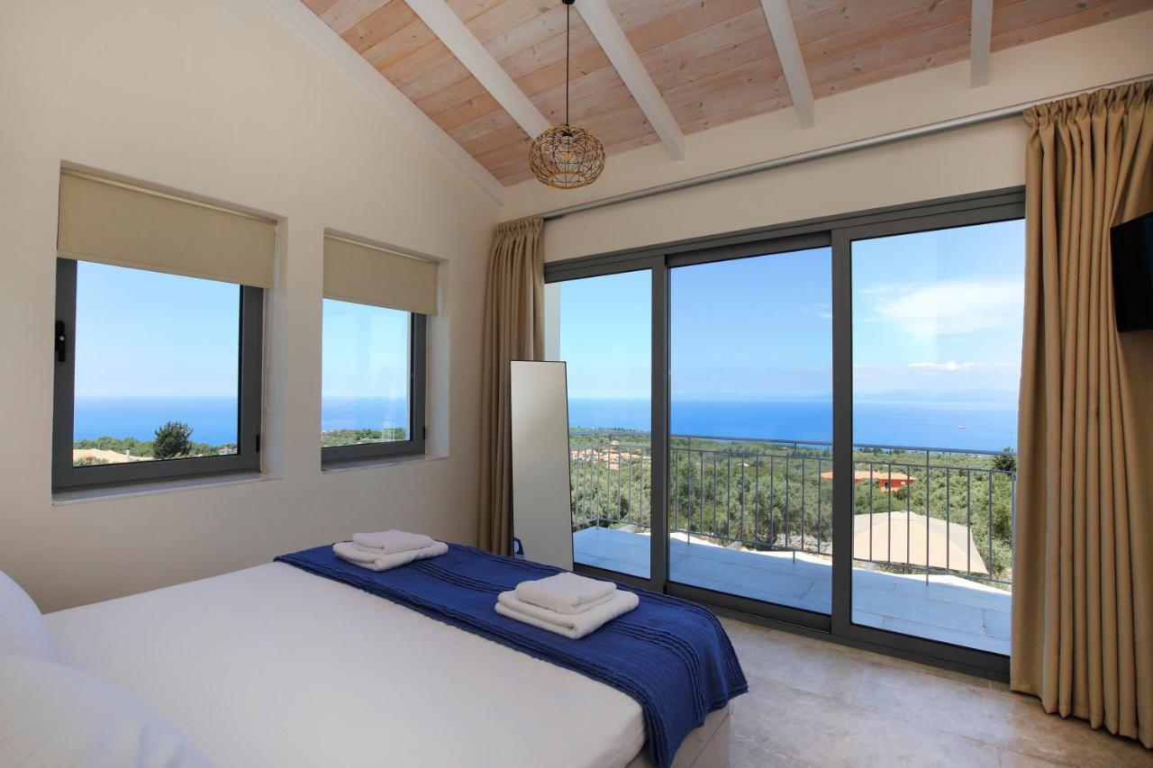 Tsakmakis Villas Luxury- Panoramic Sea View - Lefkada Tsoukaládhes Exterior foto