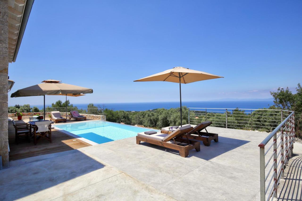 Tsakmakis Villas Luxury- Panoramic Sea View - Lefkada Tsoukaládhes Exterior foto